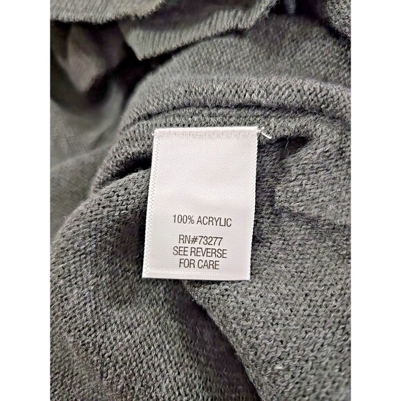 Croft Barrow Minimalist Lagenlook Cozy Gray Oversized Boxy Sweater Womens L XL - Picture 6 of 7